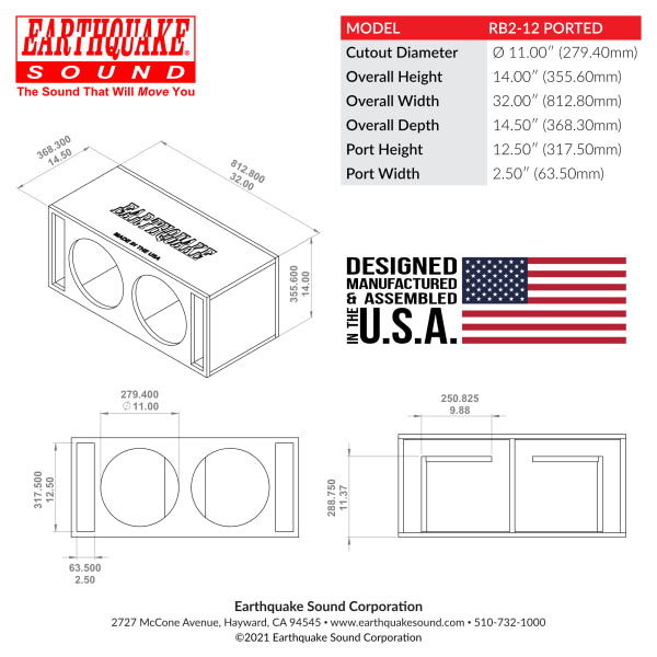RB2 Ported Enclosure