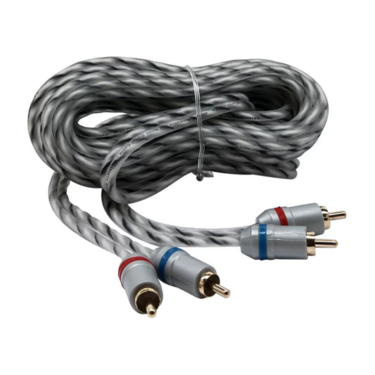 MTRCA-15 Matte Twisted RCA Cable with Gold Terminals