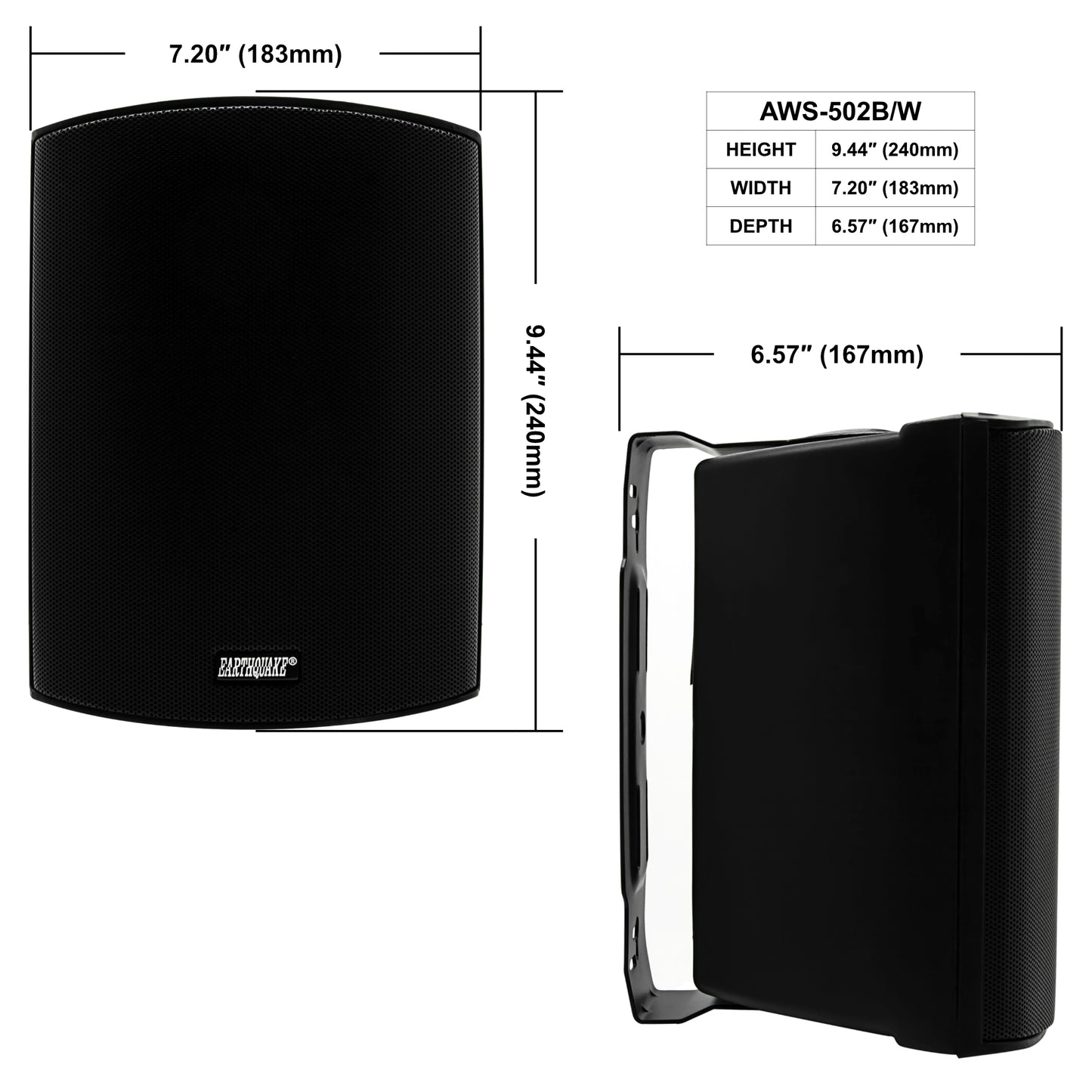 AWS-502B/W (Pair) (Open-Box)