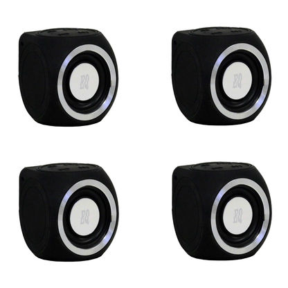 EQuatic Portable Bluetooth Speakers Party Pack (4 Pieces)