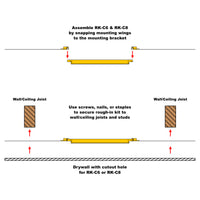 RK-C6 V2 Rough-In Kit (PAIR)