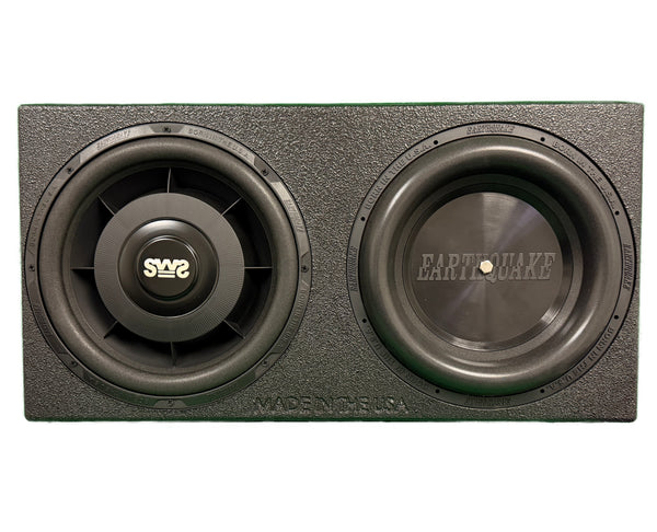 TR12P Truck Box with 12" SLAPS Passive Radiator and 12" Shallow Subwoofer Enclosure