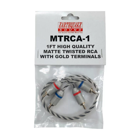 MTRCA-1 Matte Twisted RCA Cable with Gold Terminals