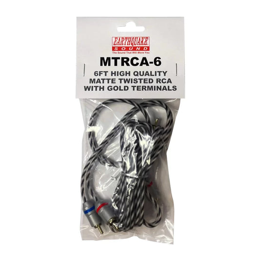 MTRCA-6 Matte Twisted RCA Cable with Gold Terminals