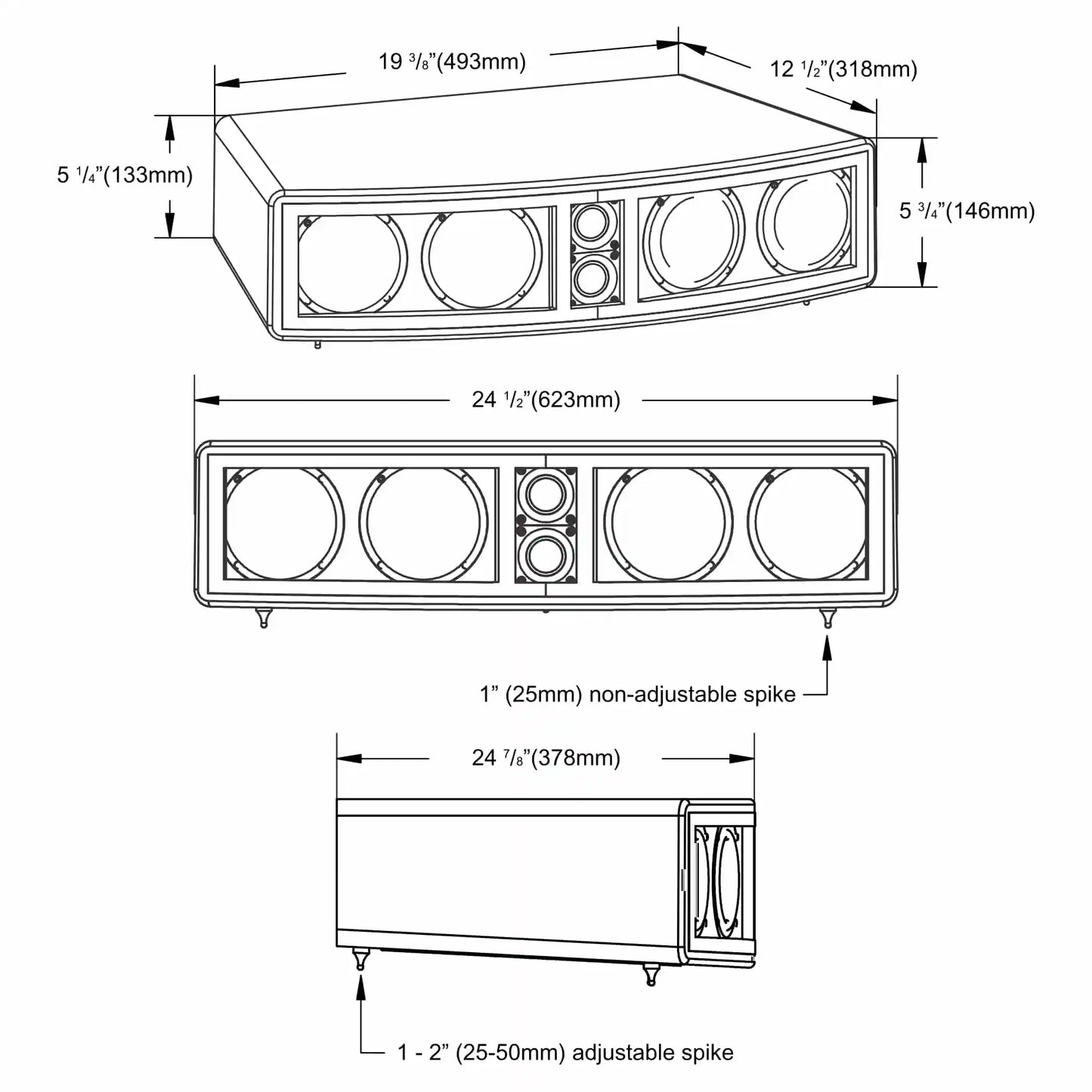 Theia Center Channel Speaker (Open-Box)